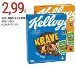 Doro Supermercati Kellogg's krave diversi tipi e grammature offerta