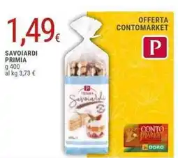 Doro Supermercati Primia savoiardi offerta