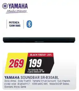 Trony YAMAHA SOUNDBAR SR-B30ABL offerta