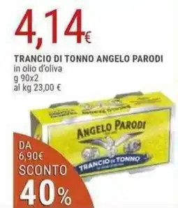 Doro Supermercati Angelo parodi trancio di tonno in olio d'oliva offerta