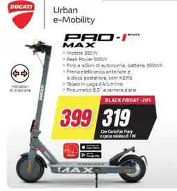 Trony DUCATI PRO-I evo MAX offerta