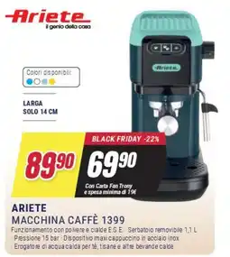 Ariete macchina caffè 1399