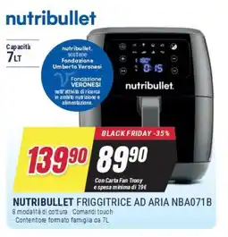 Trony NUTRIBULLET FRIGGITRICE AD ARIA NBA071B offerta