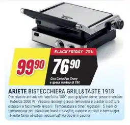 Trony ARIETE BISTECCHIERA GRILL&TASTE 1918 offerta