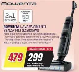 Trony ROWENTA LAVAPAVIMENTI SENZA FILI GZ5035WO offerta