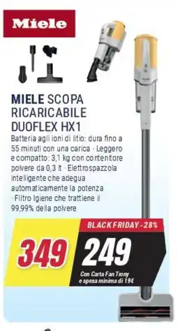 Trony MIELE SCOPA RICARICABILE DUOFLEX HX1 offerta