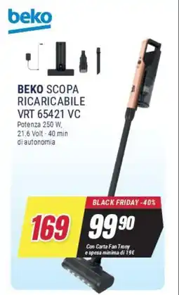 Trony BEKO SCOPA RICARICABILE VRT 65421 VC offerta