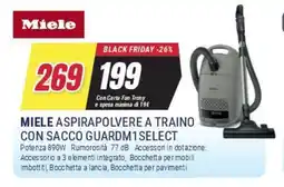 Trony MIELE ASPIRAPOLVERE A TRAINO CON SACCO GUARDM1SELECT offerta