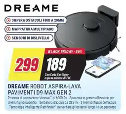 Trony DREAME ROBOT ASPIRA-LAVA PAVIMENTI D9 MAX GEN 2 offerta
