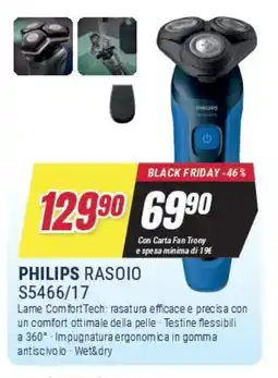 Trony PHILIPS RASOIO S5466/17 offerta