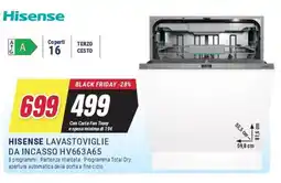 Trony HISENSE LAVASTOVIGLIE DA INCASSO HV663A65 offerta