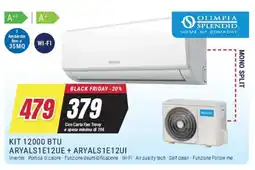 Trony OLIMPIA SPLENDID KIT 12000 BTU ARYALS1E12UE + ARYALS1E12UI offerta