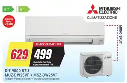 Trony MITSUBISHI ELECTRIC KIT 9000 BTU MUZ-DW25VF + MSZ-DW25VF offerta