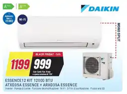 Trony DAIKIN ESSENCE12 KIT 12000 BTU ATXD35A ESSENCE + ARXD35A ESSENCE offerta