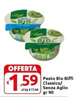 Carrefour Pesto Bio Biffi Classico/Senza Aglio offerta