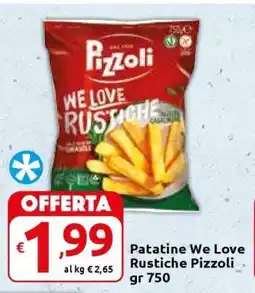 Carrefour Patatine We Love Rustiche Pizzoli offerta