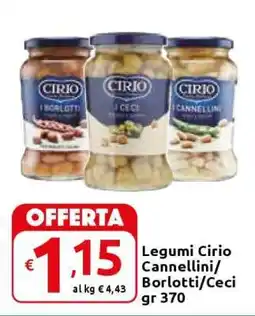 Carrefour Legumi Cirio Cannellini/Borlotti/Ceci offerta