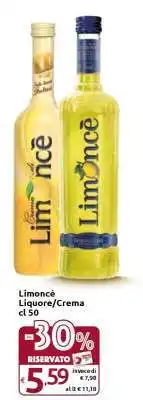 Carrefour Limoncè Liquore/Crema cl 50 offerta