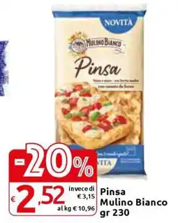 Carrefour Pinsa Mulino Bianco gr 230 offerta