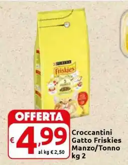 Carrefour Croccantini Gatto Friskies Manzo/Tonno offerta