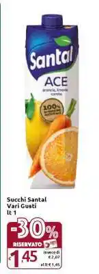 Carrefour Succhi Santal Vari Gusti offerta