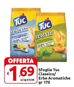 Carrefour Sfoglie Tuc Classico/Erbe Aromatiche offerta