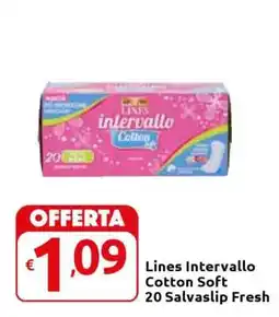 Carrefour Lines Intervallo Cotton Soft 20 Salvaslip Fresh offerta