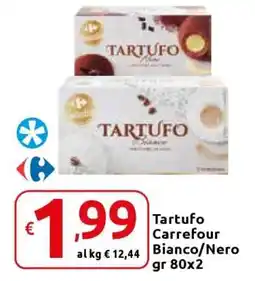 Carrefour Tartufo Carrefour Bianco/Nero gr 80x2 offerta