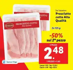 Prosciutto Cotto Alta Qualità