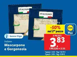Lidl Mascarpone e Gorgonzola offerta