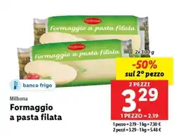 Lidl Milbona Formaggio a pasta filata offerta