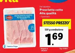 Lidl Prosciutto Cotto Alta Qualità offerta