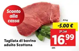 Lidl Tagliata Di Bovino Adulto Scottona offerta