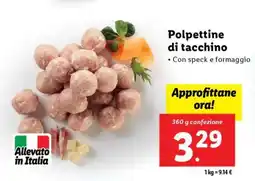 Lidl Polpettine di tacchino offerta
