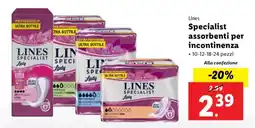 Lidl Lines Specialist Assorbenti per incontinenza offerta