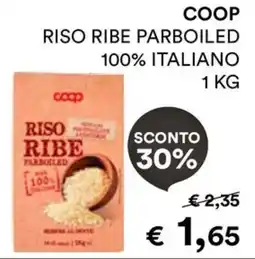 In Coop Coop riso ribe parboiled 100% italiano offerta