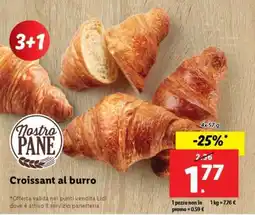 Lidl CROISSANT AL BURRO offerta