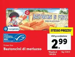 Lidl BASTONCINI DI MERLUZZO offerta