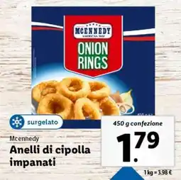 Lidl Mcennedy Anelli di cipolla impanati offerta