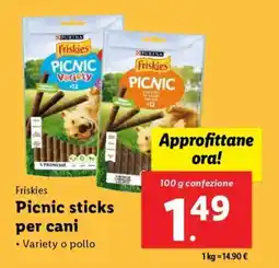 Lidl Friskies Picnic sticks per cani offerta