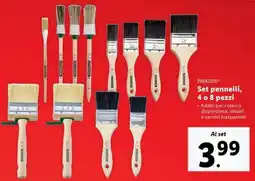 Lidl Set pennelli, 4 o 8 pezzi offerta
