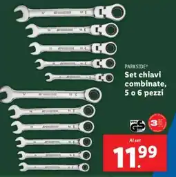 Lidl PARKSIDE Set chiavi combinate offerta