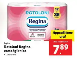 Lidl Rotoloni Regina carta igienica offerta