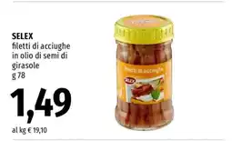 Famila SELEX filetti di acciughe offerta