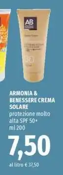 Famila ARMONIA & BENESSERE Crema Solare offerta