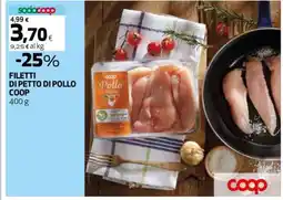 Coop FILETTI DI PETTO DI POLLO COOP offerta