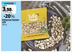 Coop PISTACCHI TOSTATI LIFE offerta