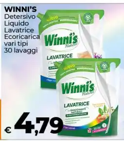 Coop WINNI'S Detersivo Liquido Lavatrice offerta