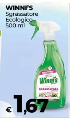 Coop WINNI'S Sgrassatore Ecologico 500 ml offerta