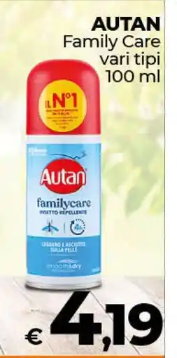 Coop AUTAN Family Care offerta